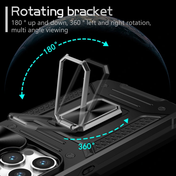 Custodia per telefono PC ibrida Camshield Robot TPU, For iPhone 15 Pro, For iPhone 15 Plus, For iPhone 15, For iPhone 14 Plus