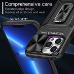 Custodia per telefono PC ibrida Camshield Robot TPU, For iPhone 13 Pro, For iPhone 13, For iPhone 12 / 12 Pro, For iPhone 12 Pro Max