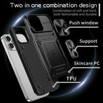 Custodia per telefono PC ibrida Camshield Robot TPU, For iPhone 13 Pro, For iPhone 13, For iPhone 12 / 12 Pro, For iPhone 12 Pro Max