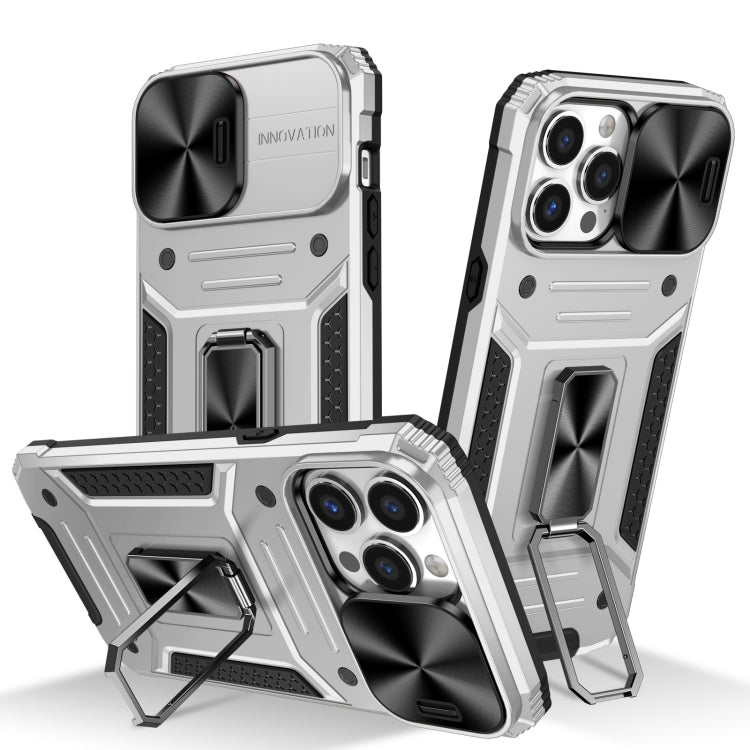Custodia per telefono PC ibrida Camshield Robot TPU, For iPhone 14, For iPhone 14 Pro, For iPhone 14 Pro Max, For iPhone 13 Pro Max