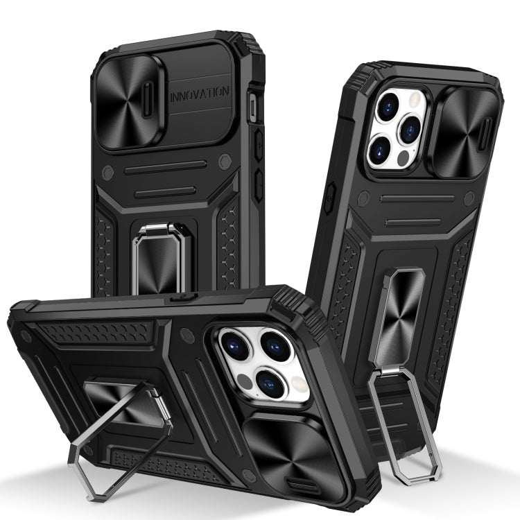 Custodia per telefono PC ibrida Camshield Robot TPU, For iPhone 13 Pro, For iPhone 13, For iPhone 12 / 12 Pro, For iPhone 12 Pro Max