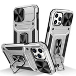 Custodia per telefono PC ibrida Camshield Robot TPU, For iPhone 13 Pro, For iPhone 13, For iPhone 12 / 12 Pro, For iPhone 12 Pro Max