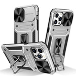 Custodia per telefono PC ibrida Camshield Robot TPU, For iPhone 13 Pro, For iPhone 13, For iPhone 12 / 12 Pro, For iPhone 12 Pro Max