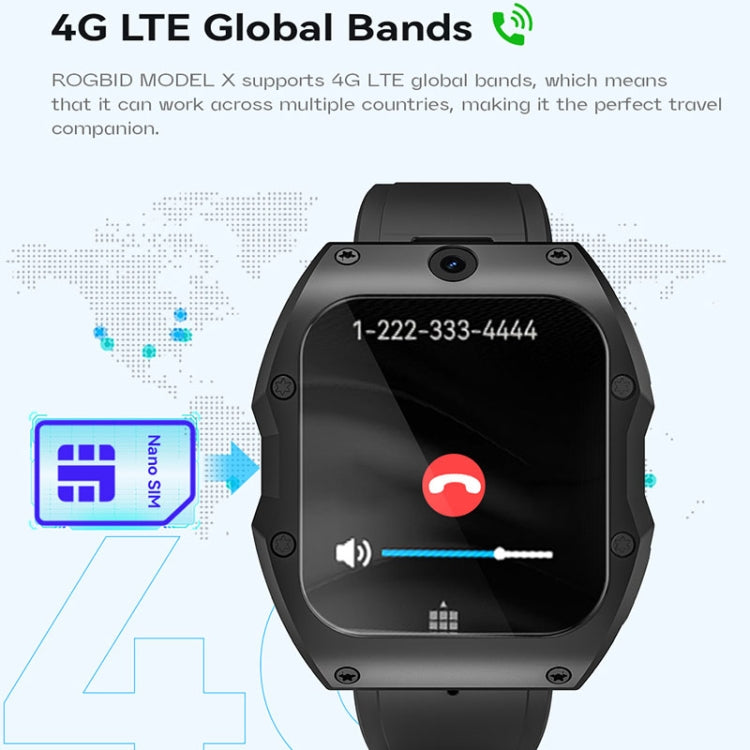 Modello X 1,99 pollici IP68 Impermeabile Android 9.0 4G Dual Camera Ceramics Smart Watch, 2GB+16GB, 4GB+128GB