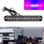 DC12V-24V / 36W Car Truck Emergency Strobe Flash Warning Light 12LEDs Luci laterali ultrasottili lunghe, DC12V-24V / 36W, DC12V-24V / 36W(Yellow + Red + Yellow)