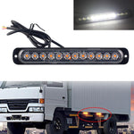 DC12V-24V / 36W Car Truck Emergency Strobe Flash Warning Light 12LEDs Luci laterali ultrasottili lunghe, DC12V-24V / 36W, DC12V-24V / 36W(Yellow + Red + Yellow)