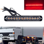 DC12V-24V / 36W Car Truck Emergency Strobe Flash Warning Light 12LEDs Luci laterali ultrasottili lunghe, DC12V-24V / 36W, DC12V-24V / 36W(Yellow + Red + Yellow)
