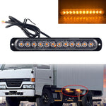 DC12V-24V / 36W Car Truck Emergency Strobe Flash Warning Light 12LEDs Luci laterali ultrasottili lunghe, DC12V-24V / 36W, DC12V-24V / 36W(Yellow + Red + Yellow)
