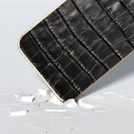 Custodia per telefono galvanica in vera pelle con trama di coccodrillo, For Samsung Galaxy S23 FE 5G, For Samsung Galaxy Z Fold5, For Samsung Galaxy Z Flip5