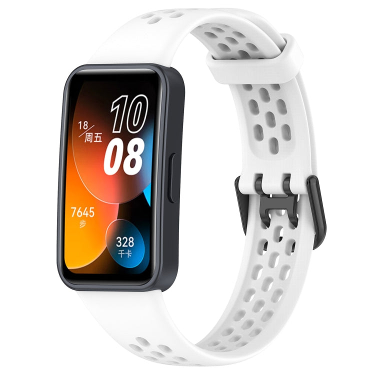 Cinturino in silicone traspirante tinta unita, For Huawei Band 10 / 9 / 8