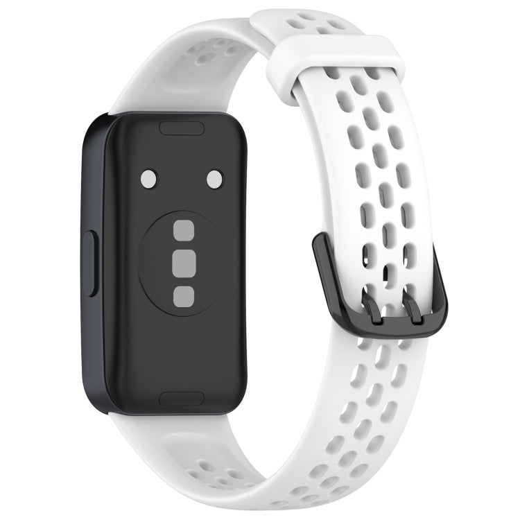 Cinturino in silicone traspirante tinta unita, For Huawei Band 10 / 9 / 8