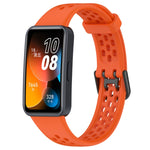 Cinturino in silicone traspirante tinta unita, For Huawei Band 10 / 9 / 8