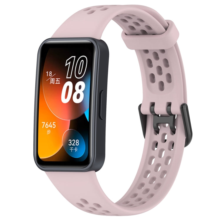 Cinturino in silicone traspirante tinta unita, For Huawei Band 10 / 9 / 8