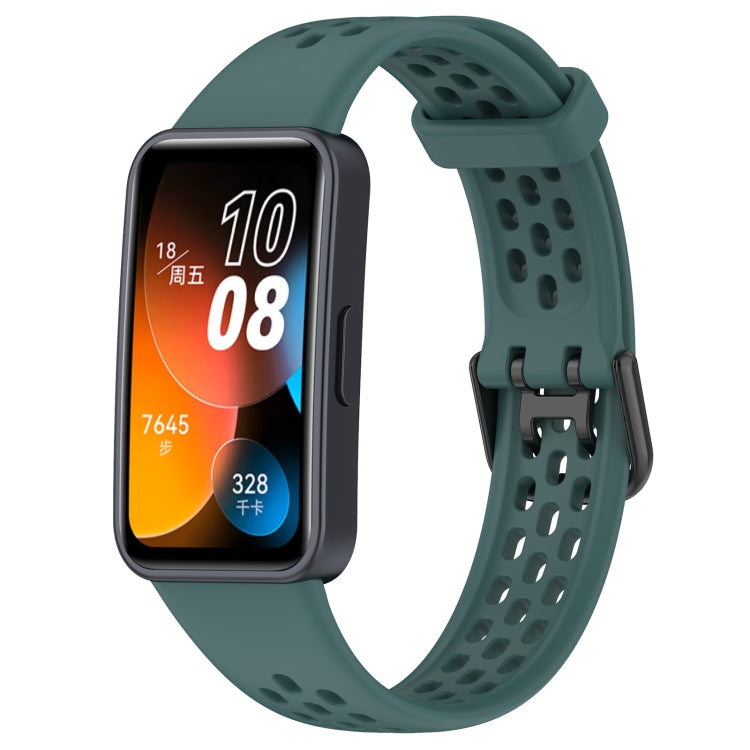 Cinturino in silicone traspirante tinta unita, For Huawei Band 10 / 9 / 8