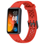 Cinturino in silicone traspirante tinta unita, For Huawei Band 10 / 9 / 8