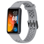 Cinturino in silicone traspirante tinta unita, For Huawei Band 10 / 9 / 8