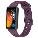 Cinturino in silicone traspirante tinta unita, For Huawei Band 10 / 9 / 8