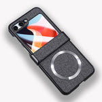 Custodia per telefono integrata con schermo posteriore magnetico MagSafe, For Samsung Galaxy Z Flip6 / Flip7 FE, For Samsung Galaxy Z Flip5