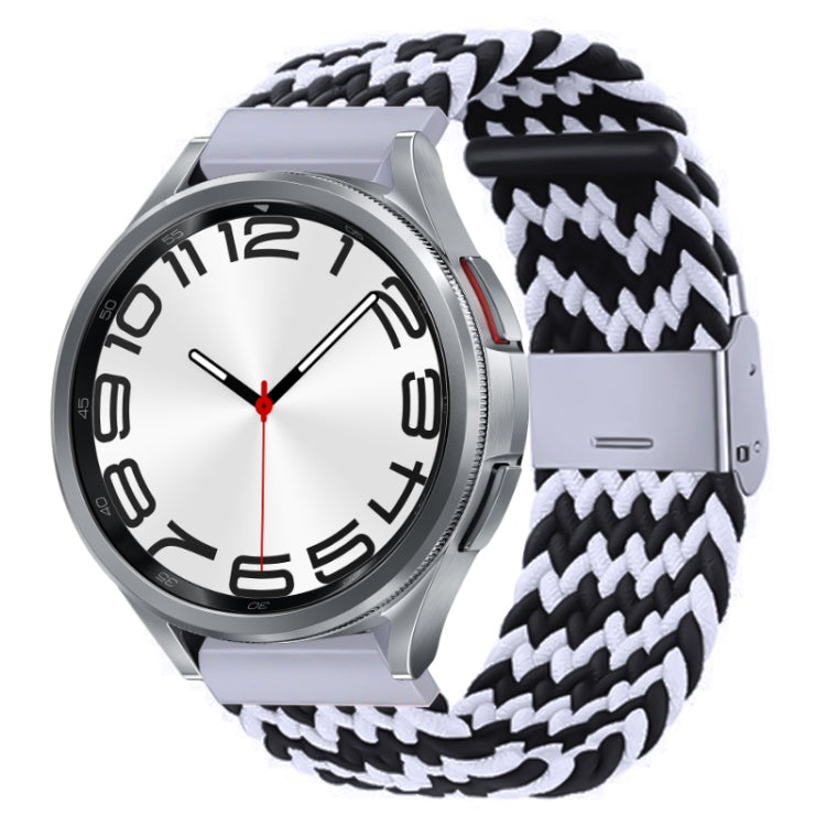 Cinturino per orologio con fibbia in metallo intrecciato in nylon, For Samsung Galaxy Watch 6 / 6 Classic