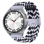 Cinturino per orologio con fibbia in metallo intrecciato in nylon, For Samsung Galaxy Watch 6 / 6 Classic