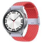 Cinturino per orologio con fibbia in metallo intrecciato in nylon, For Samsung Galaxy Watch 6 / 6 Classic