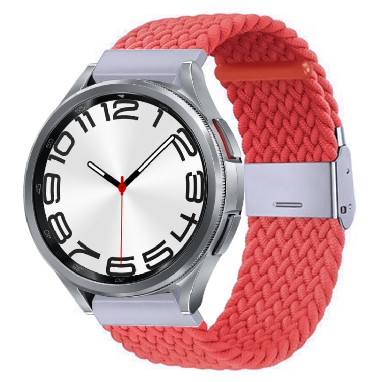 Cinturino per orologio con fibbia in metallo intrecciato in nylon, For Samsung Galaxy Watch 6 / 6 Classic