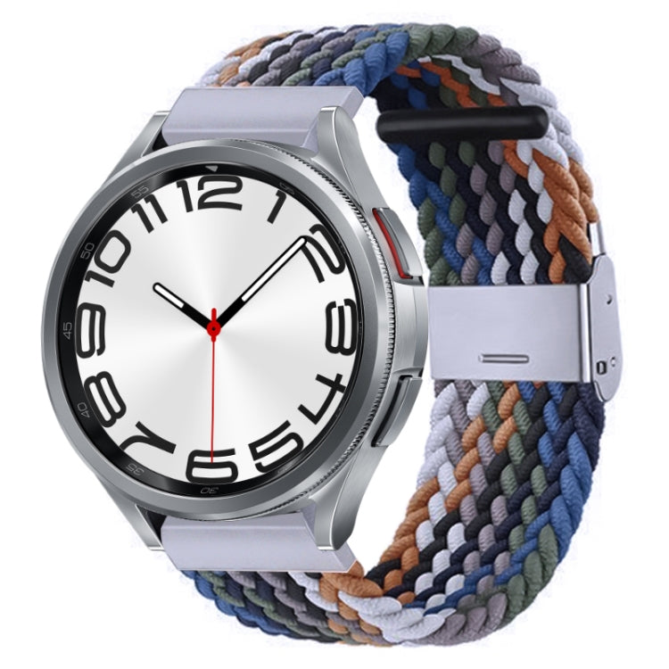 Cinturino per orologio con fibbia in metallo intrecciato in nylon, For Samsung Galaxy Watch 6 / 6 Classic