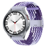 Cinturino per orologio con fibbia in metallo intrecciato in nylon, For Samsung Galaxy Watch 6 / 6 Classic