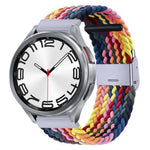 Cinturino per orologio con fibbia in metallo intrecciato in nylon, For Samsung Galaxy Watch 6 / 6 Classic