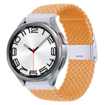 Cinturino per orologio con fibbia in metallo intrecciato in nylon, For Samsung Galaxy Watch 6 / 6 Classic