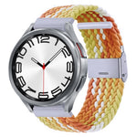 Cinturino per orologio con fibbia in metallo intrecciato in nylon, For Samsung Galaxy Watch 6 / 6 Classic