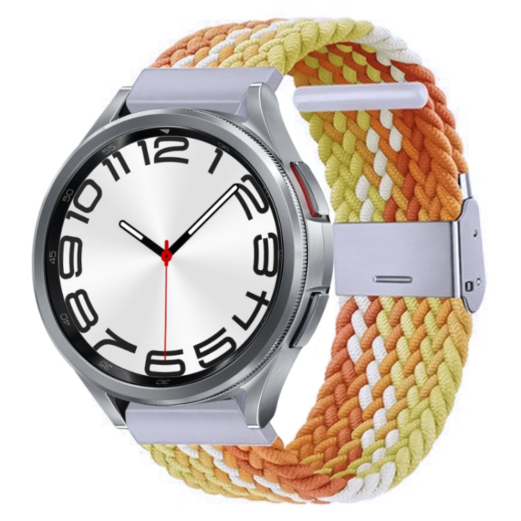 Cinturino per orologio con fibbia in metallo intrecciato in nylon, For Samsung Galaxy Watch 6 / 6 Classic