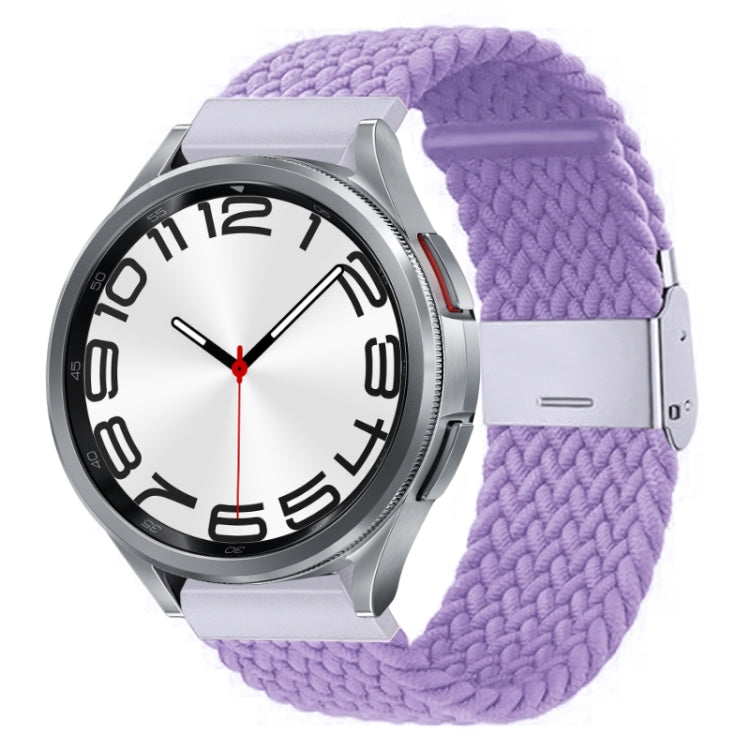Cinturino per orologio con fibbia in metallo intrecciato in nylon, For Samsung Galaxy Watch 6 / 6 Classic