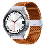 Cinturino per orologio con fibbia in metallo intrecciato in nylon, For Samsung Galaxy Watch 6 / 6 Classic
