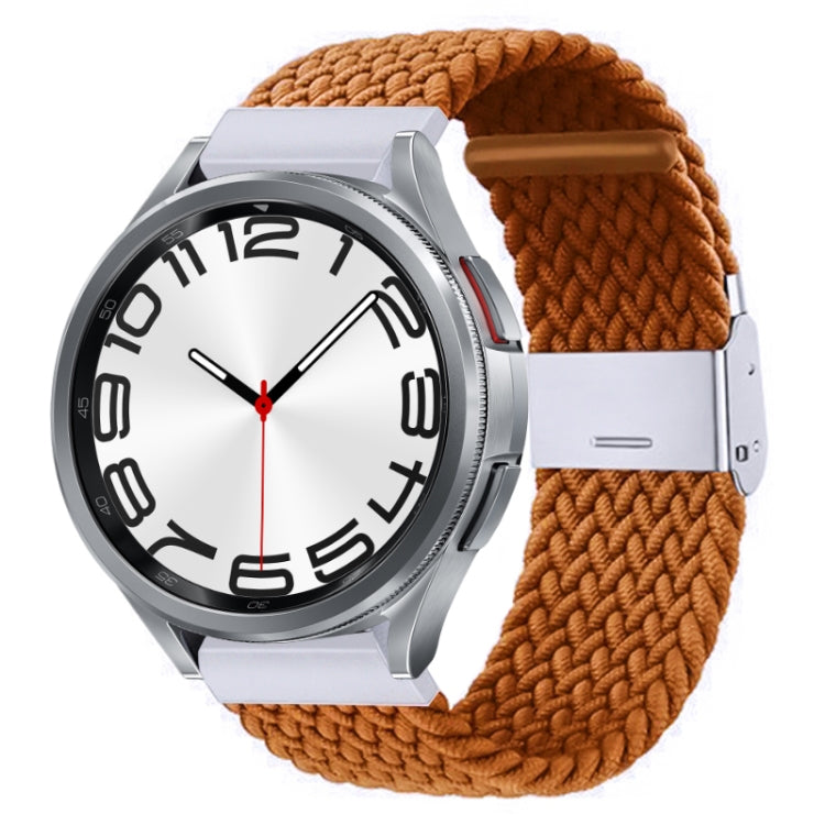 Cinturino per orologio con fibbia in metallo intrecciato in nylon, For Samsung Galaxy Watch 6 / 6 Classic