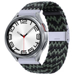Cinturino per orologio con fibbia in metallo intrecciato in nylon, For Samsung Galaxy Watch 6 / 6 Classic