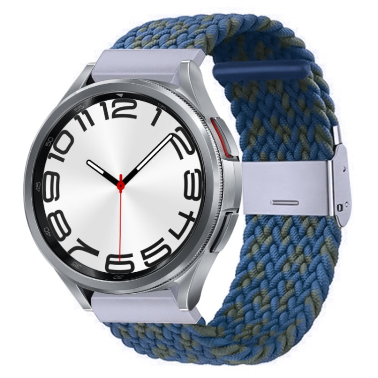Cinturino per orologio con fibbia in metallo intrecciato in nylon, For Samsung Galaxy Watch 6 / 6 Classic