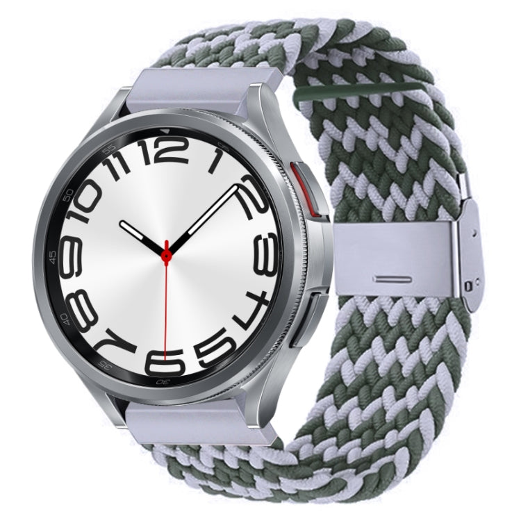 Cinturino per orologio con fibbia in metallo intrecciato in nylon, For Samsung Galaxy Watch 6 / 6 Classic