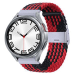 Cinturino per orologio con fibbia in metallo intrecciato in nylon, For Samsung Galaxy Watch 6 / 6 Classic