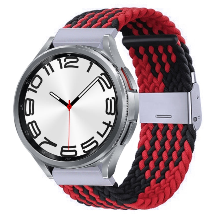 Cinturino per orologio con fibbia in metallo intrecciato in nylon, For Samsung Galaxy Watch 6 / 6 Classic