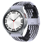 Cinturino per orologio con fibbia in metallo intrecciato in nylon, For Samsung Galaxy Watch 6 / 6 Classic