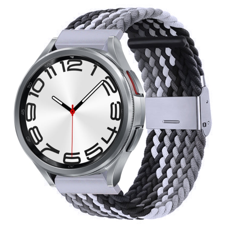 Cinturino per orologio con fibbia in metallo intrecciato in nylon, For Samsung Galaxy Watch 6 / 6 Classic