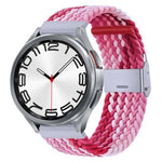 Cinturino per orologio con fibbia in metallo intrecciato in nylon, For Samsung Galaxy Watch 6 / 6 Classic