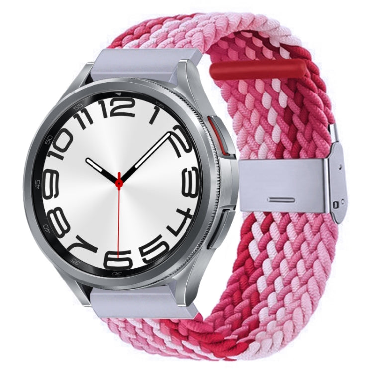 Cinturino per orologio con fibbia in metallo intrecciato in nylon, For Samsung Galaxy Watch 6 / 6 Classic