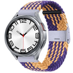 Cinturino per orologio con fibbia in metallo intrecciato in nylon, For Samsung Galaxy Watch 6 / 6 Classic