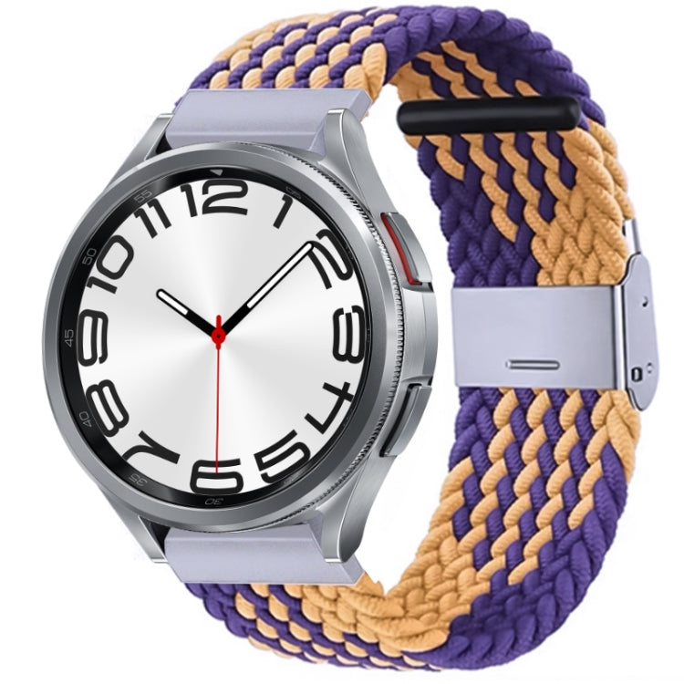 Cinturino per orologio con fibbia in metallo intrecciato in nylon, For Samsung Galaxy Watch 6 / 6 Classic