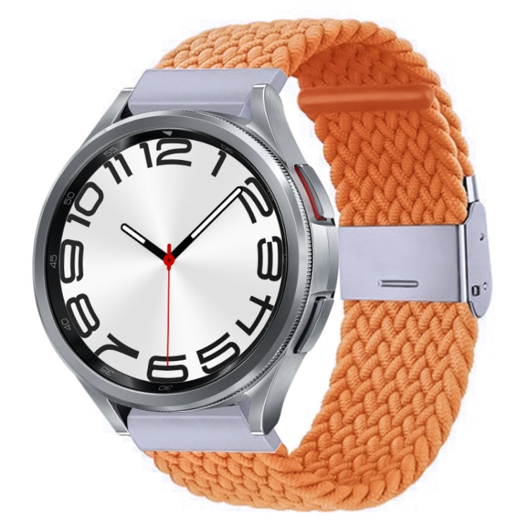 Cinturino per orologio con fibbia in metallo intrecciato in nylon, For Samsung Galaxy Watch 6 / 6 Classic