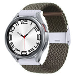 Cinturino per orologio con fibbia in metallo intrecciato in nylon, For Samsung Galaxy Watch 6 / 6 Classic