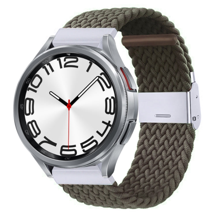 Cinturino per orologio con fibbia in metallo intrecciato in nylon, For Samsung Galaxy Watch 6 / 6 Classic