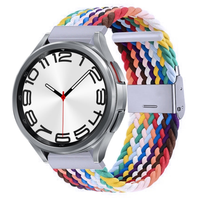 Cinturino per orologio con fibbia in metallo intrecciato in nylon, For Samsung Galaxy Watch 6 / 6 Classic
